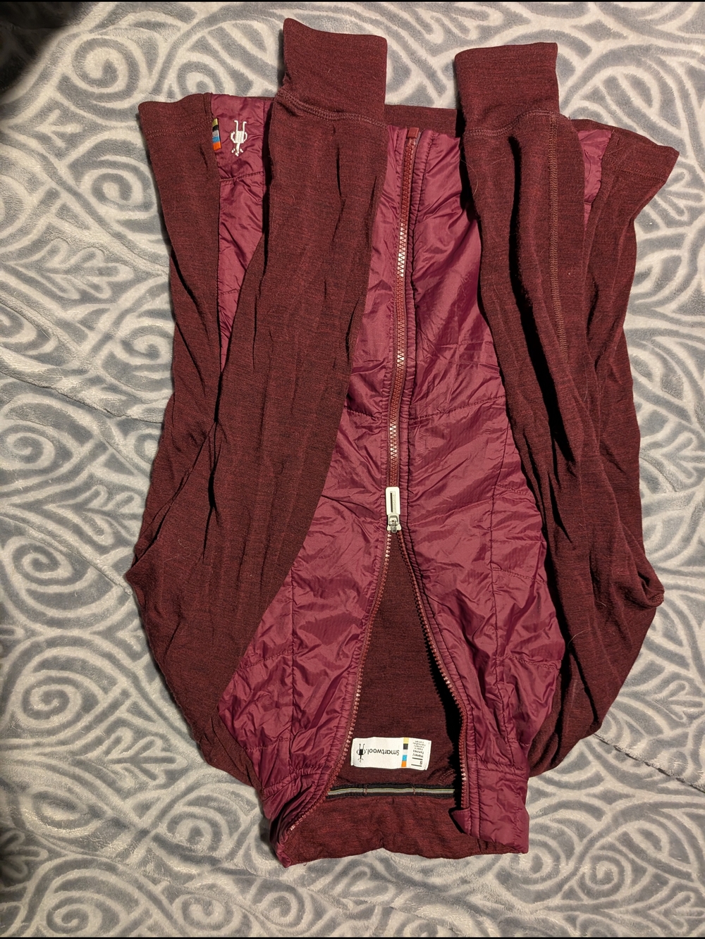 Smartwool Women's Maroon Full-Zip Merino Vest